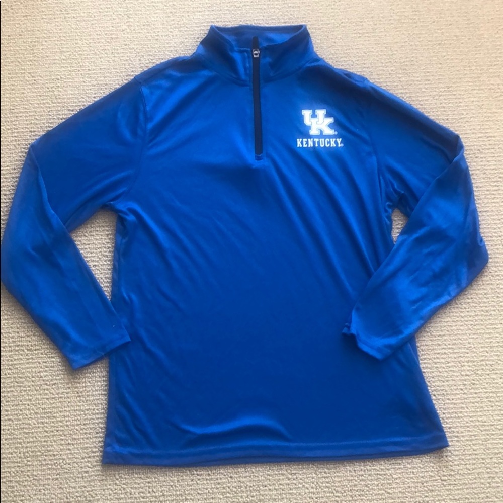 UK Kids Unisex quarter zip. Size L